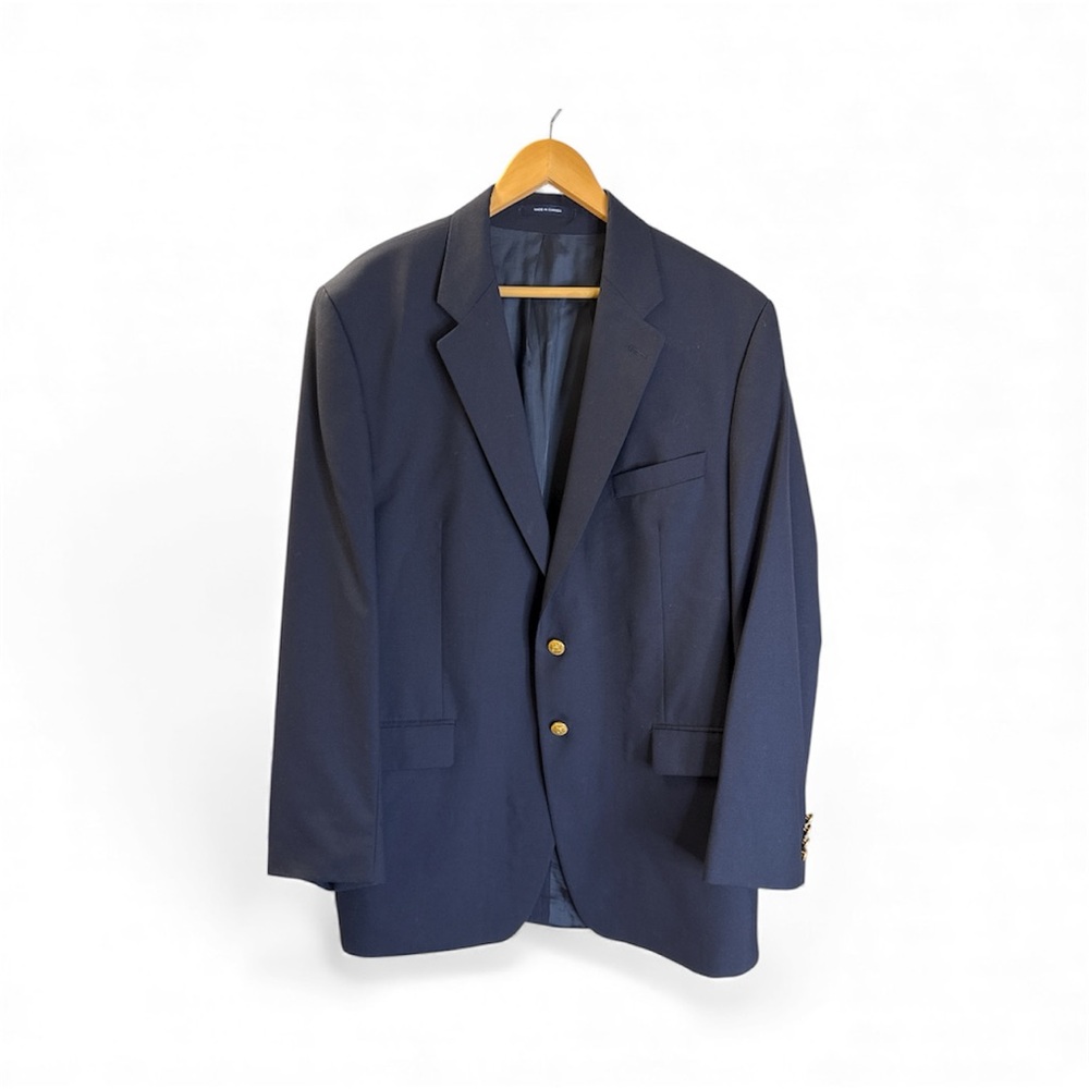 Ralph Lauren Navy Blazer with Gold Accents